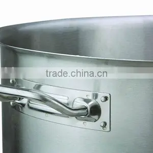 03 Style Short Body Stainless Steel Cooking Stock Pot With Compound Bottom thumbnail-2