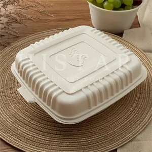 Corn Starch Lunch Boxes Disposable Biodegradable Takeaway Lunch Boxes thumbnail-1