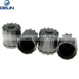 Gray Plastic Rubber Tire Valve Stem Caps TPMS Tire Cap thumbnail-1