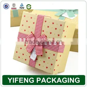 Wholesale Custom Printed Decorative China Recycled Handmade Empty Christmas Gift Boxes With Ribbon Bow thumbnail-6