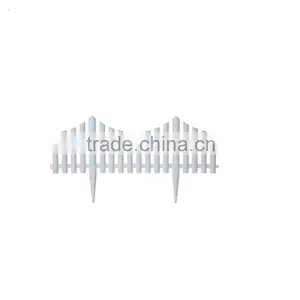 Plastic Flexible Resin Picket Fence Garden Border thumbnail-2