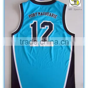 Sublimation 100% Polyester Basketball Singlets thumbnail-2