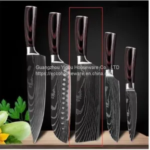 China Supplier New Product 8 Inch Japanese Professional Damascus Steel Kitchen Chefs Knife With Wood Handle thumbnail-3
