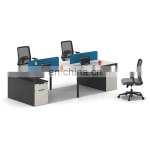 Contemporary Luxury Office Furniture White Manager Desk Executive Modern Computer Office Desk With Drawer thumbnail-2