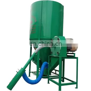 800 kg /h Vertical Grain Feed Processing Mixer and Crusher Machine for Pig Poultry Farming thumbnail-1