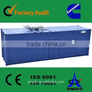 CE CERTIFICATION 1300KVA Power Plant of Container Type Magnetic Power Diesel Generators With 4012-46TAG2A Engine for Sale thumbnail-1