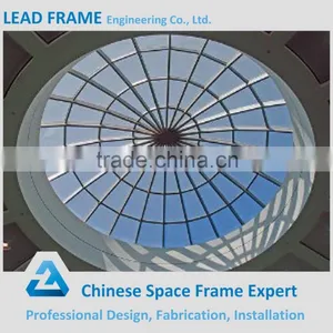 Large Span Steel Space Frame Glass Roof Dome thumbnail-3