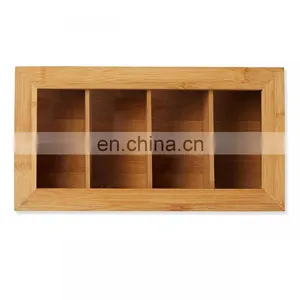 Customized Wholesale Kitchen Organizer Bamboo Storage Box Amenities Pantry Organizer Home Storage & Organization thumbnail-1