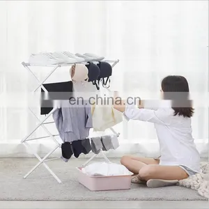 Manufacturer Supply Stainless Steel Folding Drying Rack Household Drying Articles Multifunctional Three-layer Drying Rack thumbnail-2