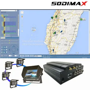 Buses HD Mobile DVR 4G LTE GPS WIFI 4CH 1080P HDD / SSD RJ45 Network Port With Canbus thumbnail-4