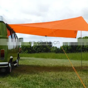 4m*6m Waterproof Oxford Cloth Shade Sail Camper Van Canopy RV Awnings thumbnail-2