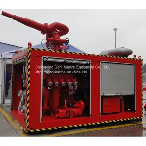 CCS Approved 1800m3/h Movable Containerized Fire Fighting FIFI System thumbnail-1