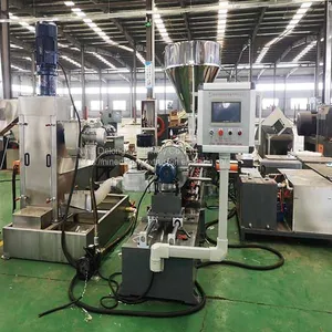 Die Head Twin Screw Extruder Plc Control Thermoplastic Elastomers Tpr Tpe Ptu Pellets Making Machine thumbnail-5