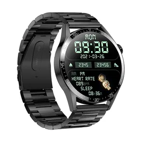 H3 Round Smart Watch Support Custom Dial Sleep Monitoring and Health Tracking Message Reminder NFC Smart Watches H3 thumbnail-1