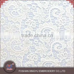 Fashion Promotional Custom Latest New Fashion Embroidery Net Dress Embroidered Bridal Fabric Designs thumbnail-2