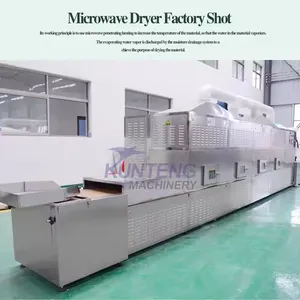 Industrial Microwave Seafood Sterilizing Machine Fish Shrimp Squid Maturation Dryer Meat Dehydrator Processing Plant EPC thumbnail-4