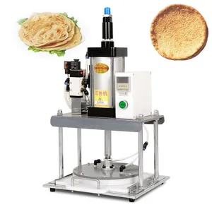 Professional Automatic Pizza Base Maker Machine QY-DM30 Pneumatic Dough Presser for Italian Restaurant and Fast Food Chain thumbnail-1
