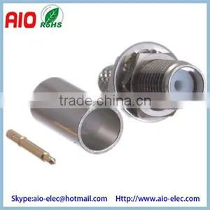 3 Piece 50 Ohm Reverse Polarity SMA Female Bulkhead Crimp Connector for RG58, RG141&LMR-195 thumbnail-1