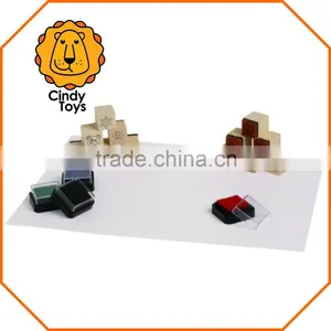 Wooden Mini Rubber Stamps Christmas 16 Pcs for Christmas thumbnail-1