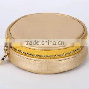 High Quality PU or PVC Leather Popular Color Cosmetic Bag for Women thumbnail-2