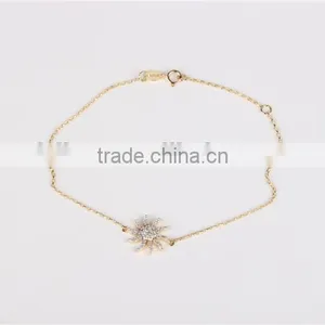Lovely Star Fish Shape Wholesale 925 Bracelet Silver Bracelet With CZ Bracelet thumbnail-2