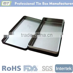 Colored Print Rectangular Tin With Hinge Lid thumbnail-6