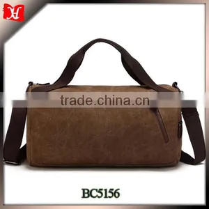 China Cheap Waterproof Canvas Duffle Bag Luggage Wholesale Leather Bag thumbnail-1