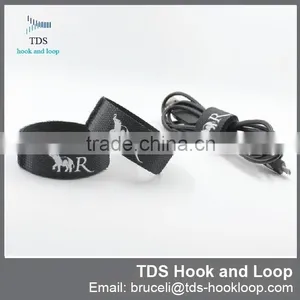 Company Logo Printed Hook and Loop Cable Ties thumbnail-3