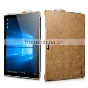 Icarer Luxury Genuine Leather Ultrathin Holder Back Cover for Surface Pro 4 thumbnail-1