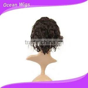Human Hair Lace Wig, Body Wave, 10", Natural Color thumbnail-5