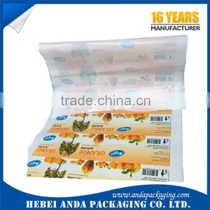 Milk White LDPE Film for Water and Juice Plastic Packaging /wrapping Film Roll/juice Plastic Bag thumbnail-1