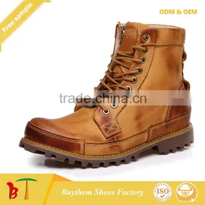 2014 Fashion Wholesale Handmade Sole Leather Men Shoes thumbnail-3