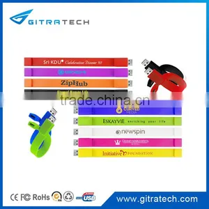 Free Sample Promotion 1 Dollar USB Flash Drive Bracelet USB Wristband USB Flash Memory Stick Quality Choice thumbnail-1