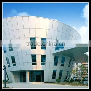 Aluminum Panel Curtain Wall With Powder Coated Treatment thumbnail-1