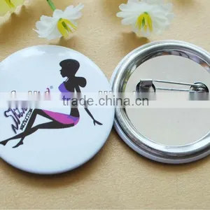 Cheap Tin Button Badge With Printed Logo thumbnail-1