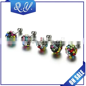 High Quality Latest Colored Ear Jewelry Lovely Studs Piercing Jewelry China Wholesale thumbnail-1