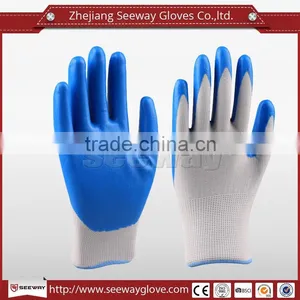 SEEWAY Blue Foam Nitrile Coated Gloves thumbnail-1