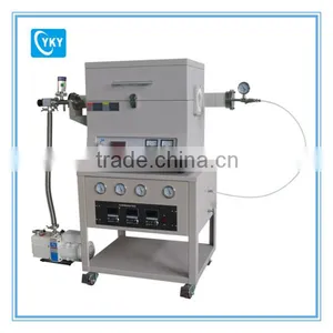 1200 Single Heating Zone Three Way Gas Flowmeter CVD System for Graphene Growthing thumbnail-1