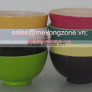 Lacquered Bamboo Bowl thumbnail-1