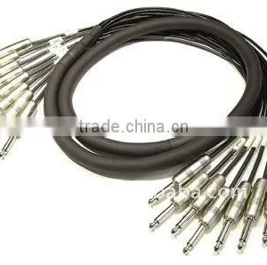 16' 8 CHANNEL 1/4 TS TO 1/4 TS SNAKE CABLE 6 FT XLR Cable thumbnail-1