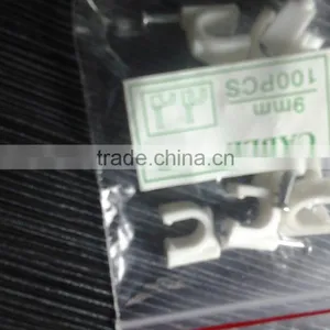 White Circle Nail Wire Clip 14mm Packaging as Customer Requested thumbnail-1