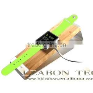 Bamboo Aluminum 2015 Most Popular Hot New Products For Apple Watch Wooden Holder Stand Charging Dock thumbnail-2