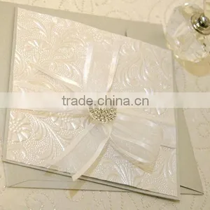 2016 Newmengxing Custom Heat Embossing Paper Card, Elegant Embossing Wedding Cards thumbnail-2