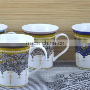 11OZ Sweet Heart Love Design Full Decal Print Tea Cups, Shiny Surface Porcelain Mug, KL5035-11022 thumbnail-4