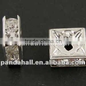 Vintage Brass Loose Rhinestone Beads, Grade "A", Nickel Free, 6mm(RSB072-01S) thumbnail-1