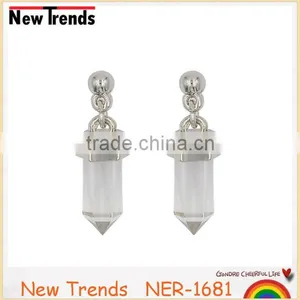 Fashion Crystal Earring Stud, High Quality Fashion Crystal Geometry Earring thumbnail-5