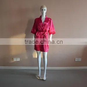 Short Sexy Silk-like Satin Nightclothes/nightgown thumbnail-1