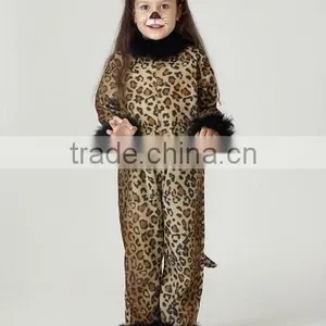 Wholesale Fashion Leopard Skirt Dress Sexy Latex Catsuit Animal Costume for Girls thumbnail-2