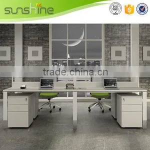 Space Saving Furniture 4 Seat Office Workstation Cubicle for Staffs Simple Style China Supplier thumbnail-6