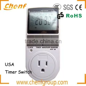 Newest High Quality Mechanical 15A 1800W Timer Socket Time Switch With LCD Display thumbnail-1